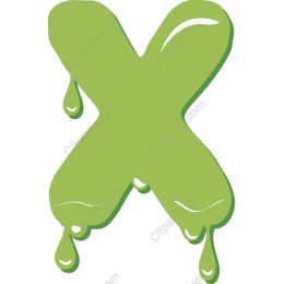 Dripping Green X