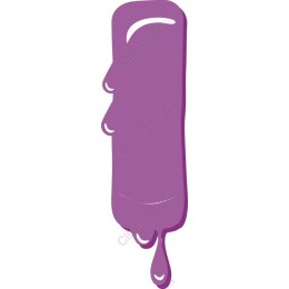 Purple Dripping Paint