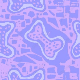 Playful Lavender Bone Pattern