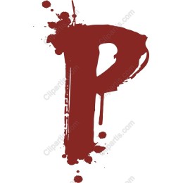 Artistic Red Letter P