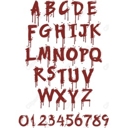 Grunge Drip Font Set