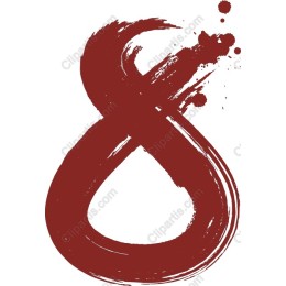 Dynamic Ink Splash Number Eight