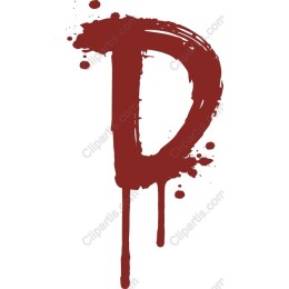 Dynamic Spray Paint Letter D
