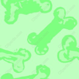 Cartoon Dog Bone Pattern