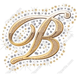 Golden Letter B