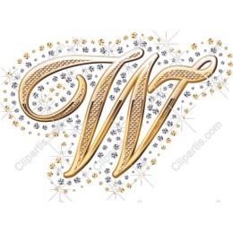 Elegant Metallic Letter M
