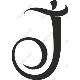 Elegant Letter J