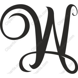 Elegant Letter W Monogram