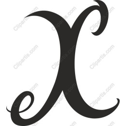 Flourished Letter X