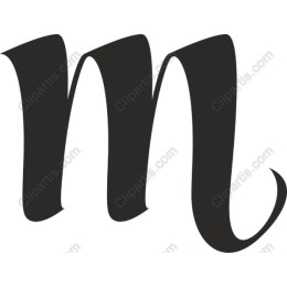 Elegant Letter M