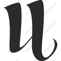 Elegant Letter U