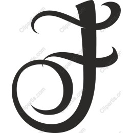 Elegant Script Letter J
