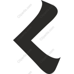 Modern Bold Letter K