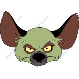 Cartoon Hyena Face