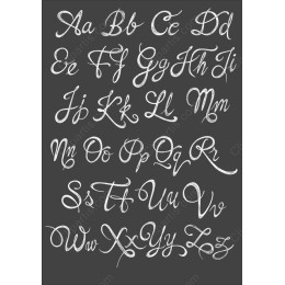 Chalkboard Calligraphy Alphabet Clipart Set