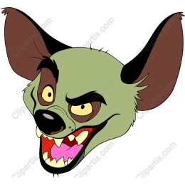 Mischievous Hyena Head