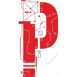 Techno Letter P