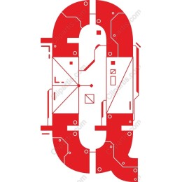 Eye-Catching Red Circuit
