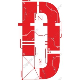 Futuristic Tech in Red & White