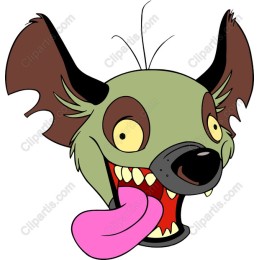 Playful Hyena Cartoon