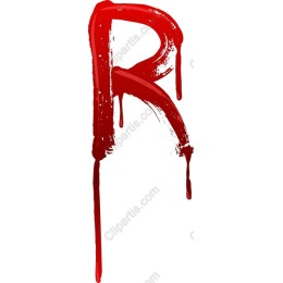 Bloody Letter R