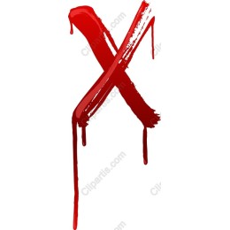 Red Paint Splash X
