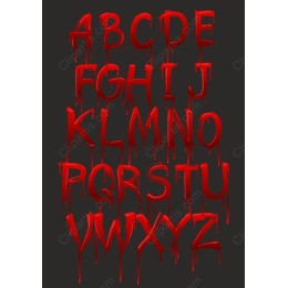 Dripping Blood Font Set