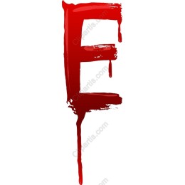 Blood Drip Letter E