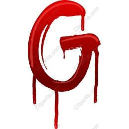 Dripping Blood Letter G