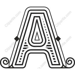 Letter A Decorative