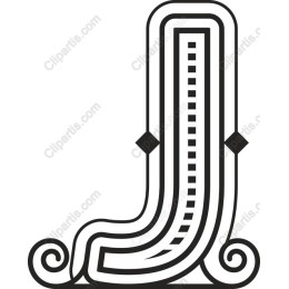 Elegant Letter J