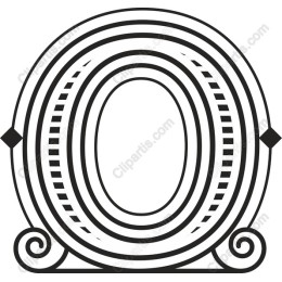 Elegant Ornate Letter O