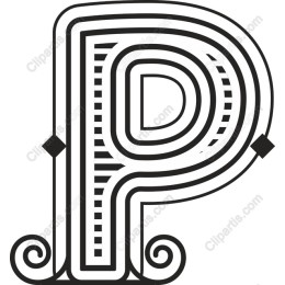 Ornate Capital Letter P