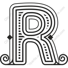 Decorative Letter R