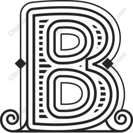Vintage Letter B