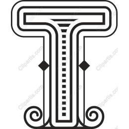 Decorative Letter T
