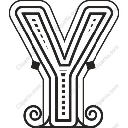 Elegant Decorative Letter Y