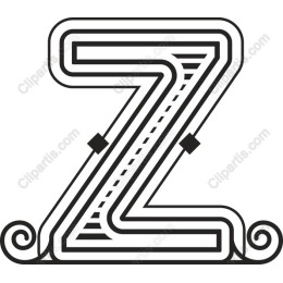 Elegant Letter Z