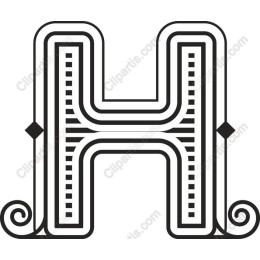 Artistic Letter H