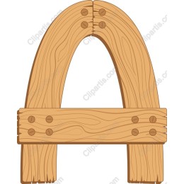 Wooden Letter A