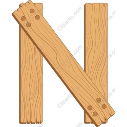 Wooden Letter N