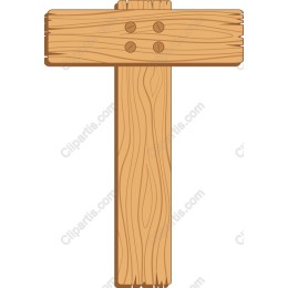 Wooden Letter 'T'