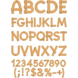 Wooden Alphabet and Symbols Set