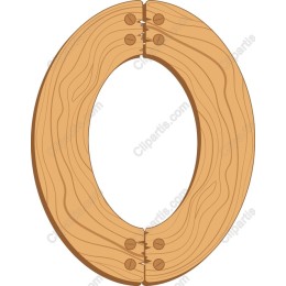 Wooden Oval Frame
