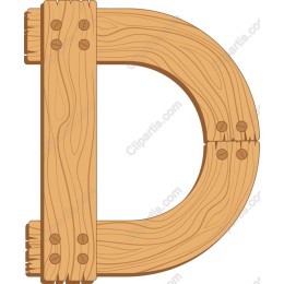 Wooden Letter D