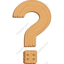Wooden Question Mark