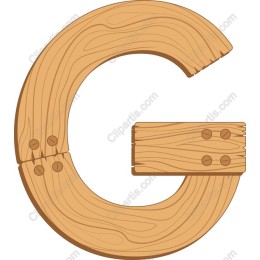 Rustic Wooden Letter G