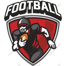 Dynamic Football Player Logo