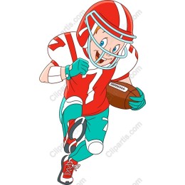 Dynamic Young Football Player