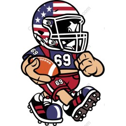 Dynamic American Football Character